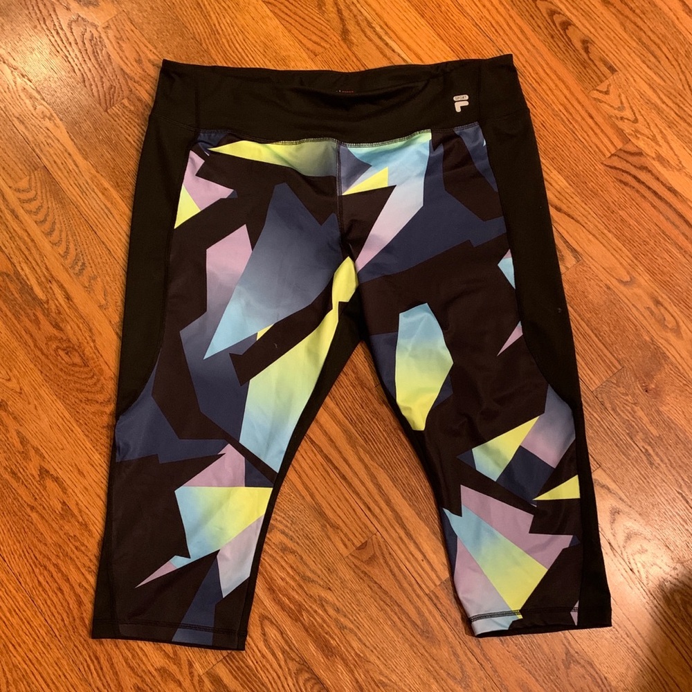 FILA Lycra/Spandex Workout Capri, 3X